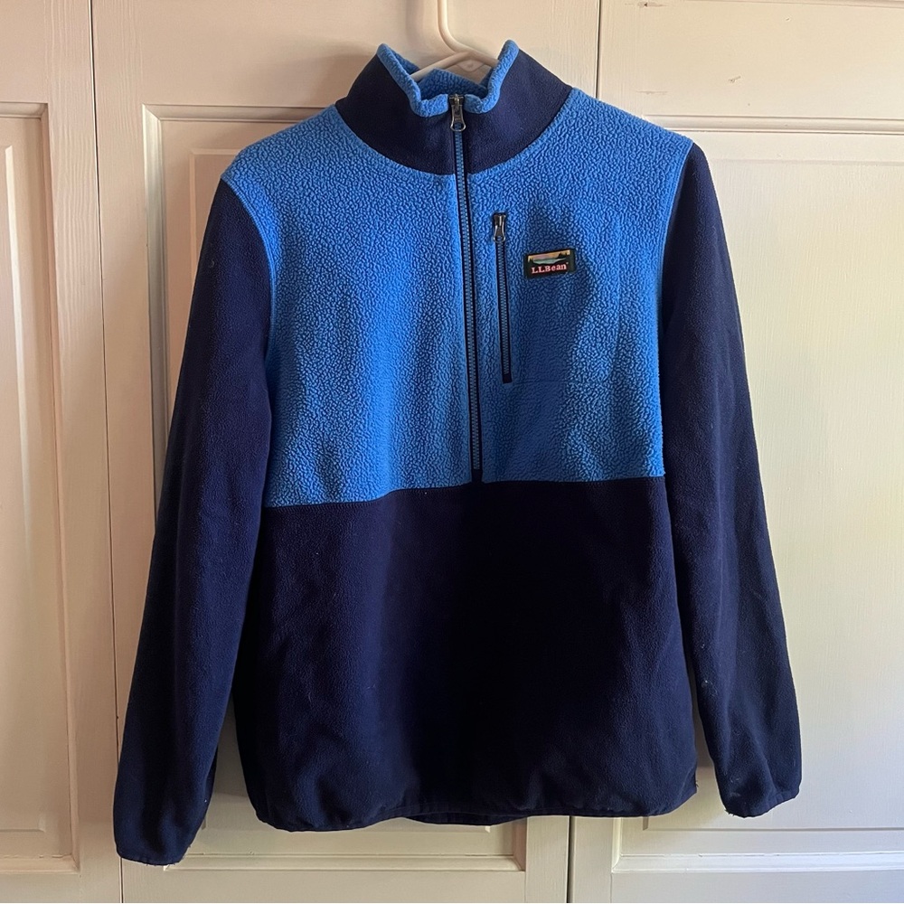 L.L. Bean two tone blue fleece